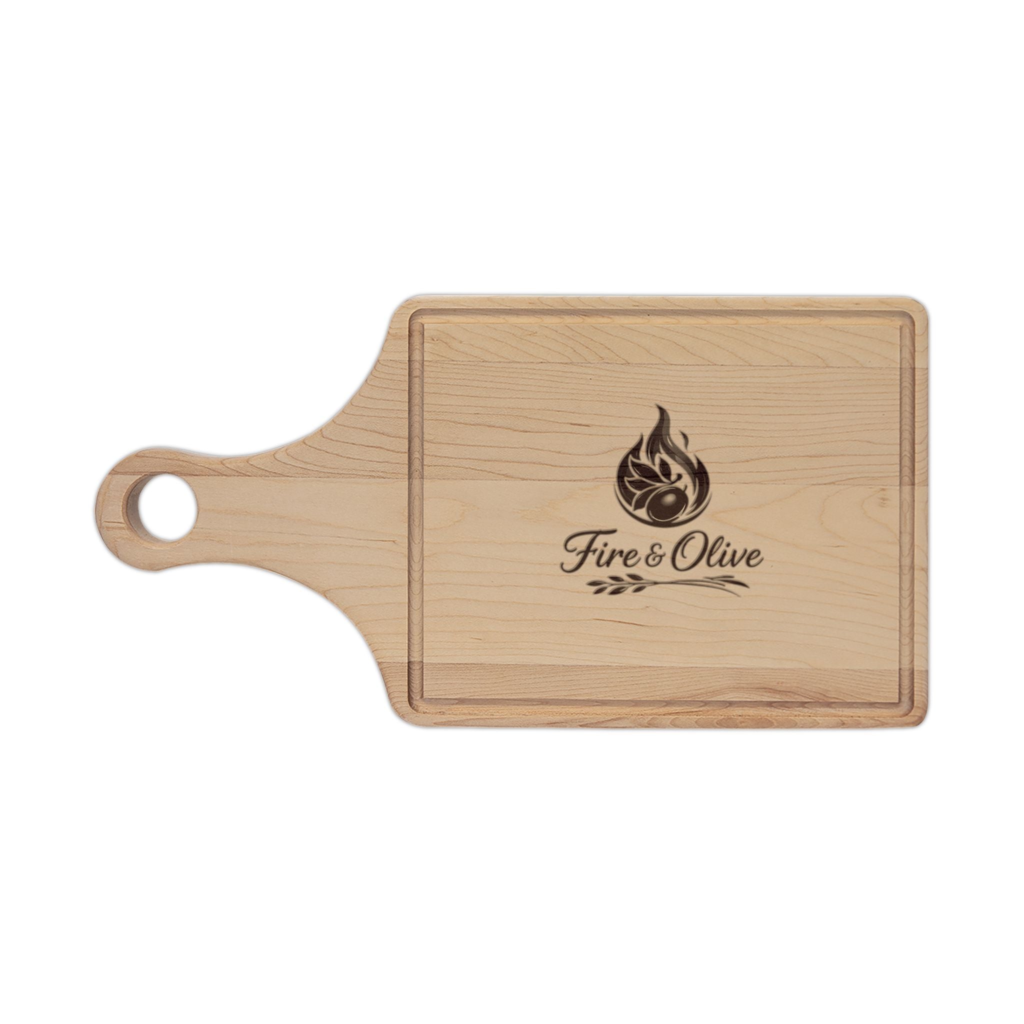 Fire & Olive | Engraved Wooden Cutting Board