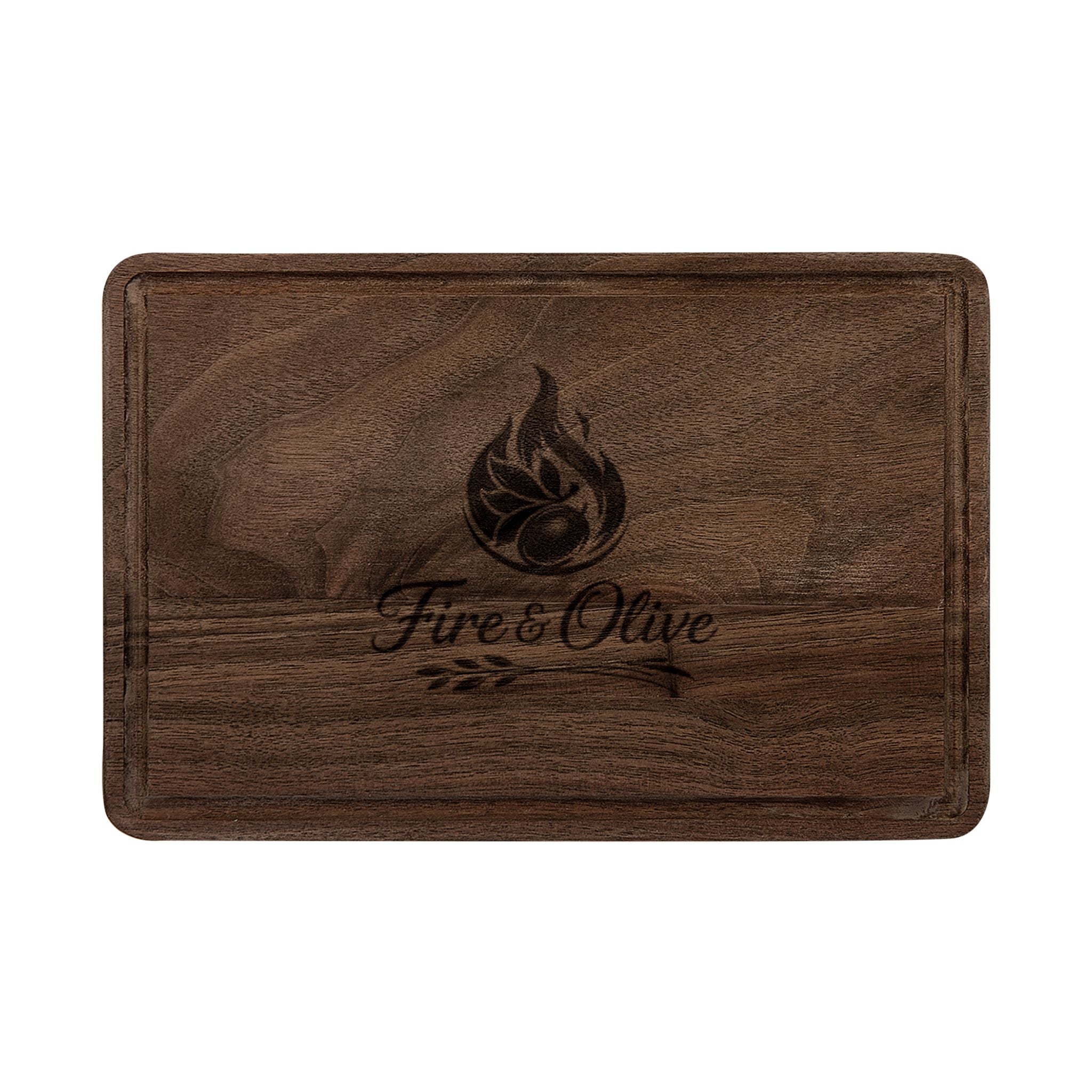 Fire & Olive | Engraved Wooden Cutting Board