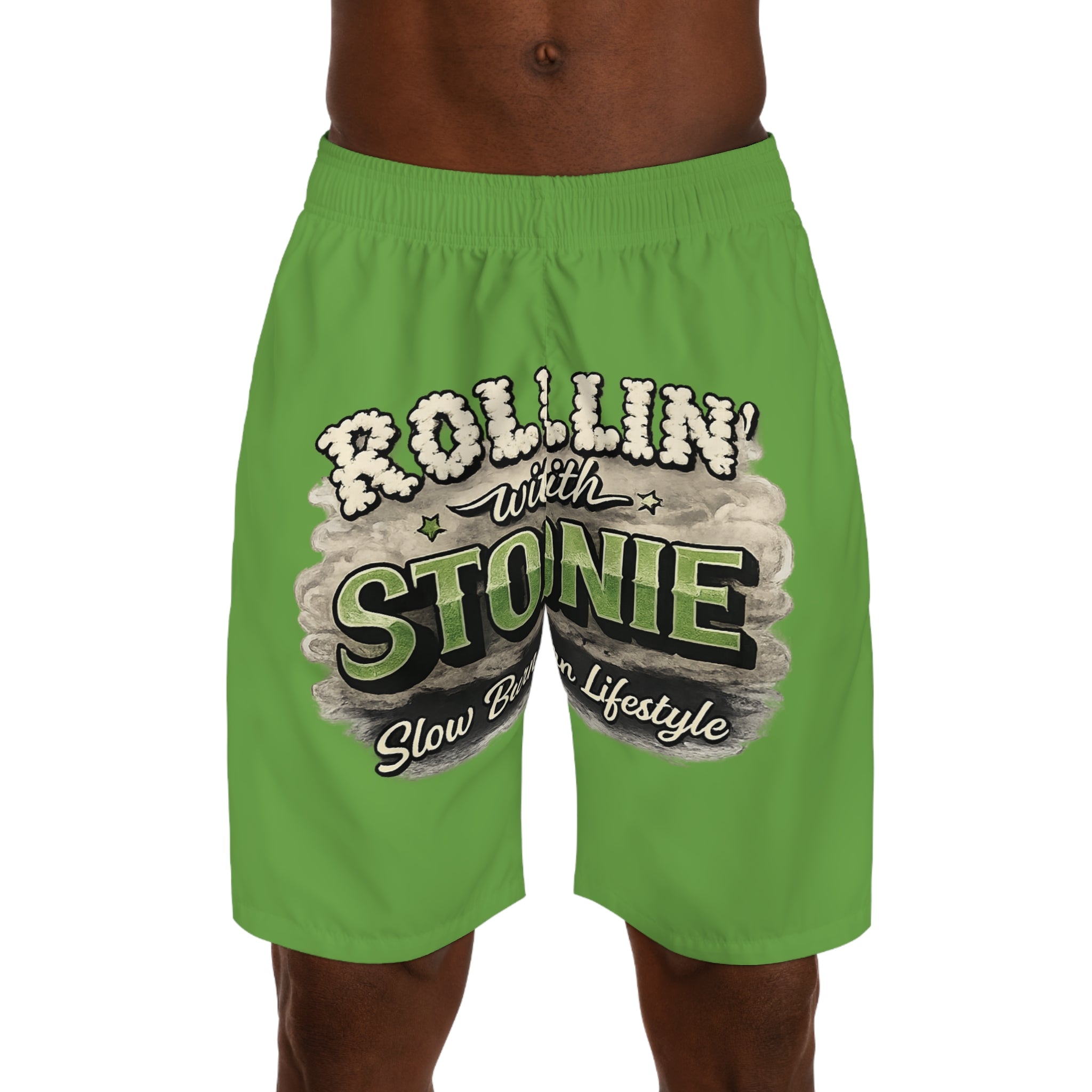 RWS | Slow Burn Collection [Ganja Green] Jogger Shorts