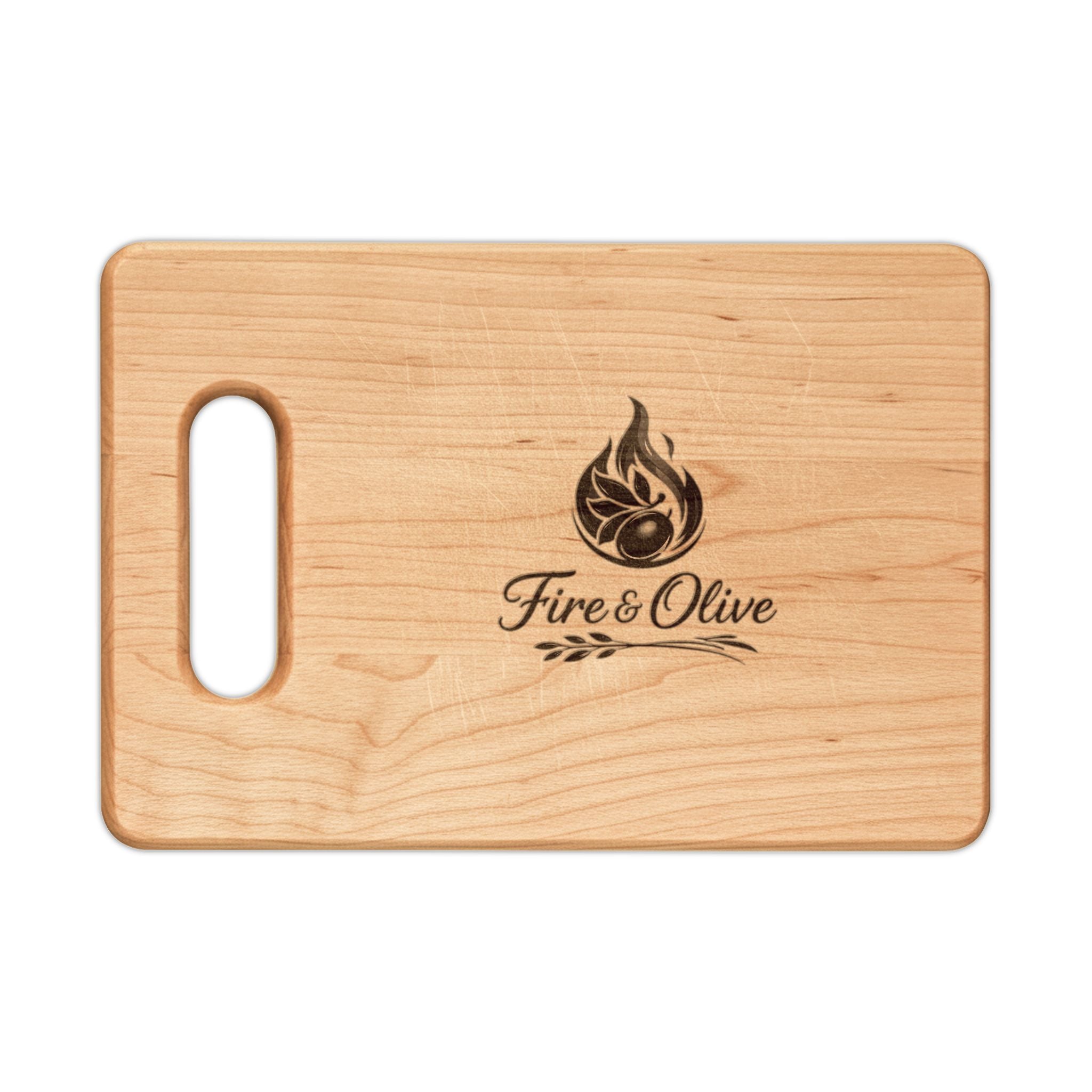 Fire & Olive | Engraved Wooden Cutting Board