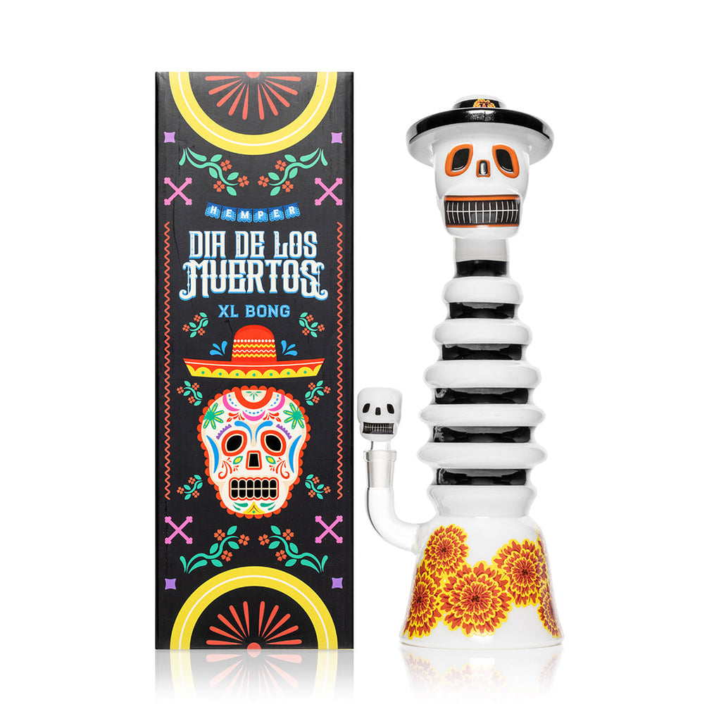 Hemper 13” XL Dia De Los Muertos Bong 💀