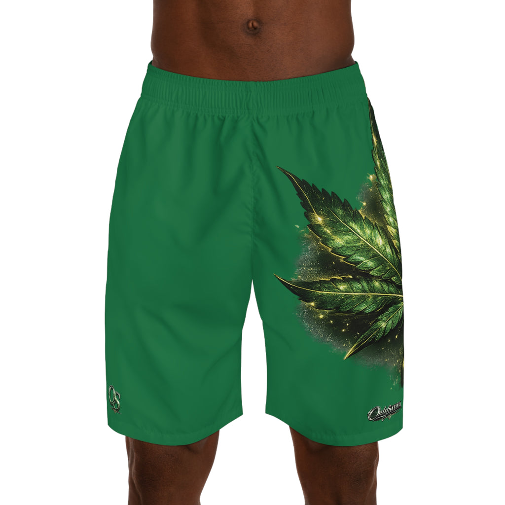 OnlyStrains | OnlySativa [Green Ganja] Jogger Shorts
