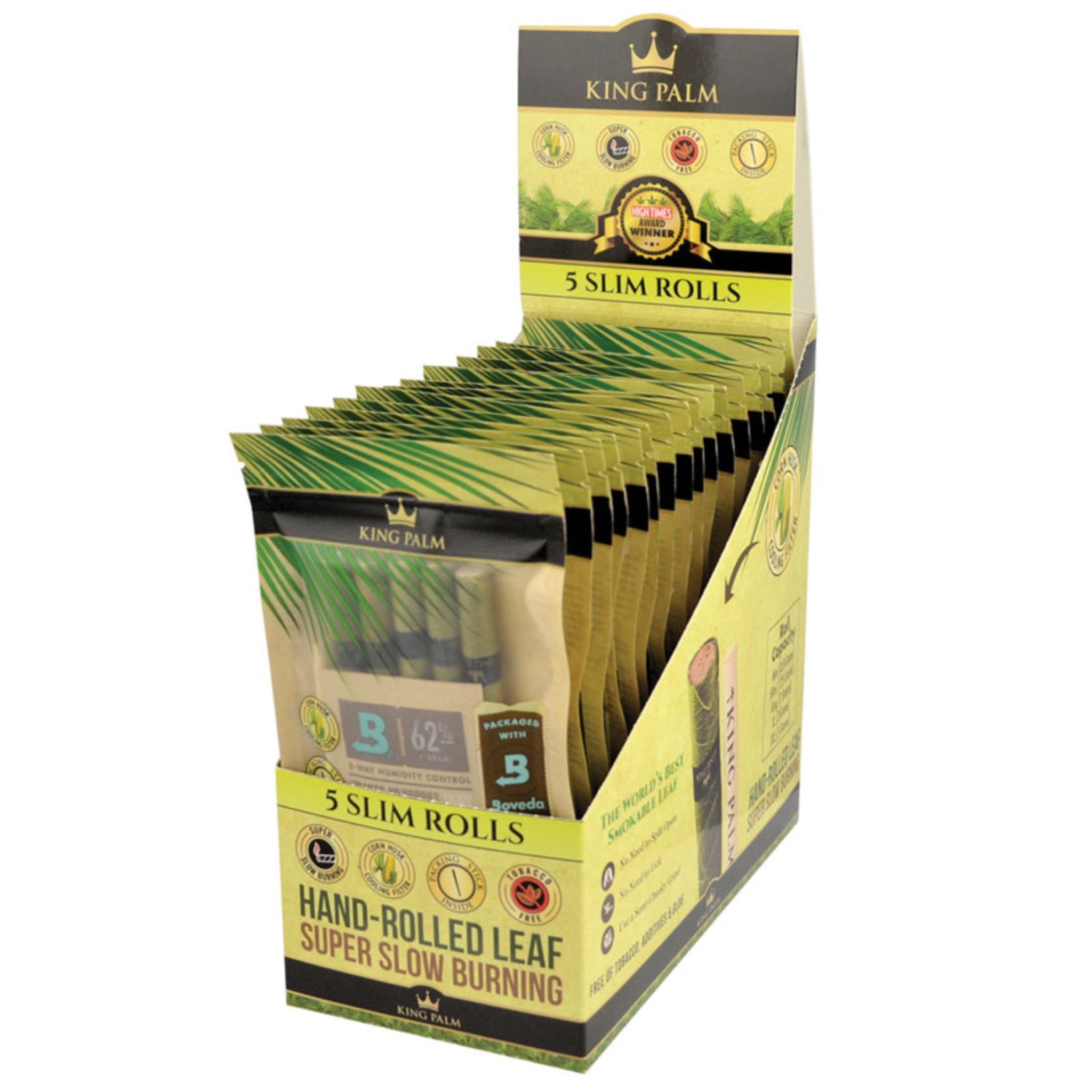King Palm Slim - Natural Pre-Rolled Leaf Wraps